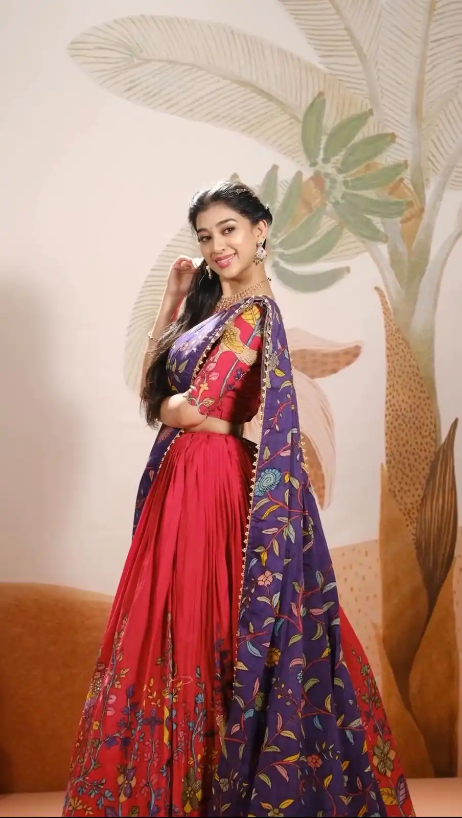 PC 376 Red Color Chant Crepe Kalamkari Printed Lehenga Choli Casual, Party Wear, Events, Festivals Wear Expected Delivery 4-6 Working Days @2099/- | Lehenga, Bollywood Lehenga, Creative Lehenga, Designer Lehenga, Embroidered Lehenga, Party Wear Lehenga