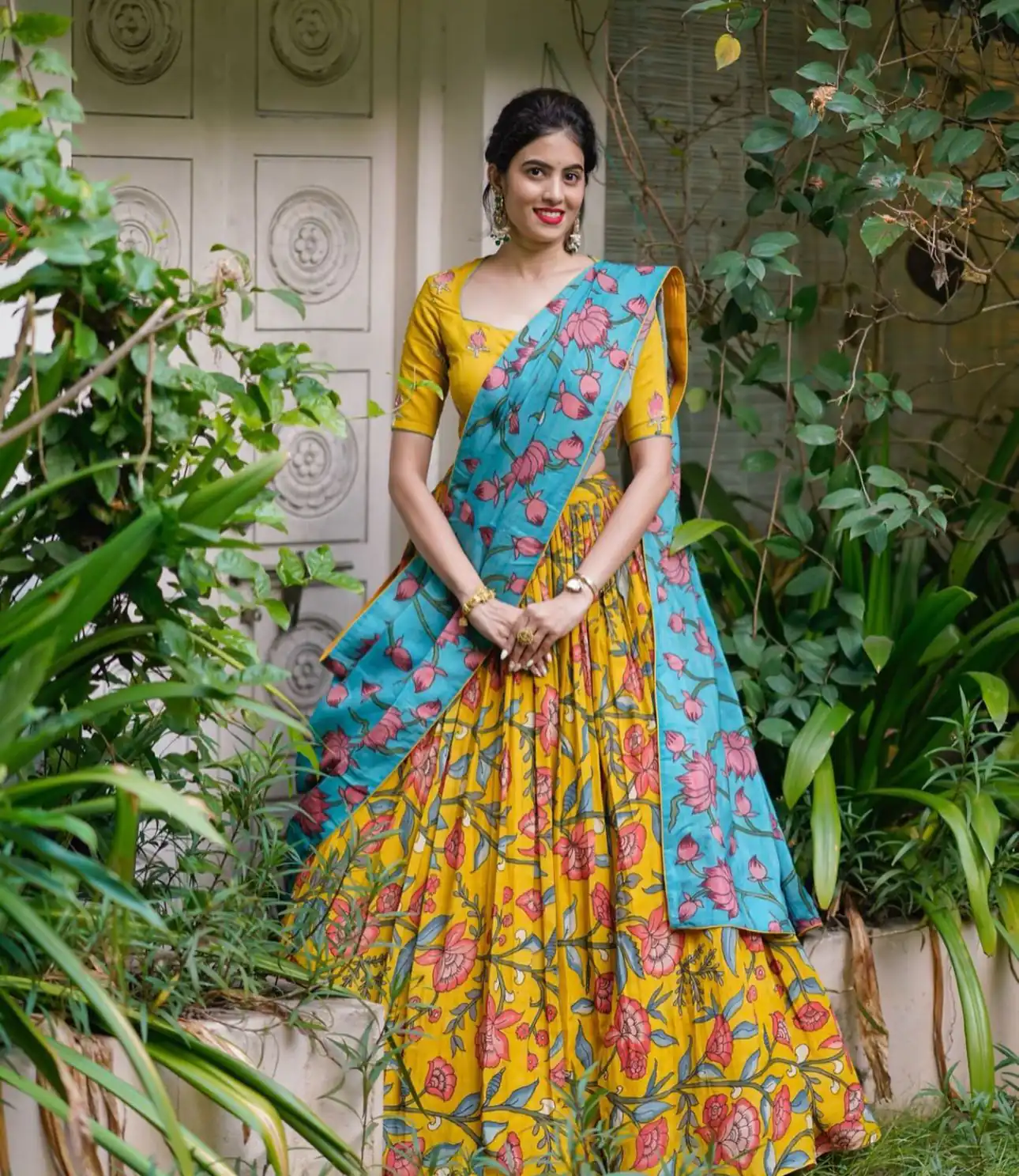 PC 380 Yellow Color Chant Crepe Kalamkari Printed Lehenga Choli Casual, Party Wear, Events, Festivals Wear Expected Delivery 4-6 Working Days @2099/- | Lehenga, Bollywood Lehenga, Creative Lehenga, Designer Lehenga, Embroidered Lehenga, Party Wear Lehenga