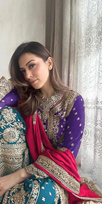 SSR 447 Violet Color Georgette Embroidery Salwar Suit Wedding, Party, Festive, Events Expected Delivery 4-6 Working Days @ 2249/- Only | Casual Suits, Salwar suit, Creative suits, Designer Suits, Party Wear Suits, Straight Suits