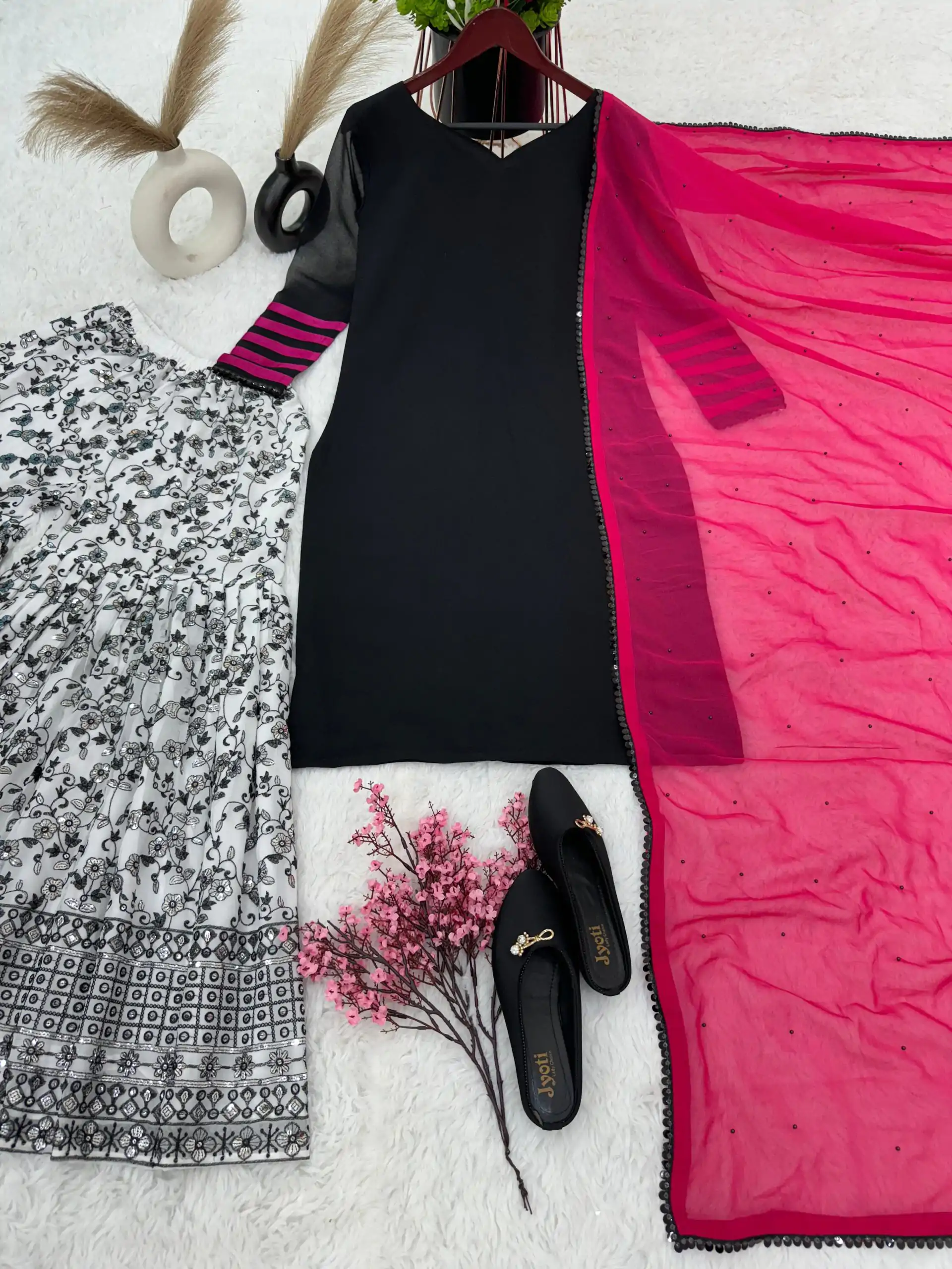  ZSR 3068 Black Color Georgette Embroidery Sequence Salwar Suit Casual, Wedding, Festive, Events Expected Delivery 4-6 Working Days @2099/- | Jump Suits, Salwar suit, Casual Suits, Creative suits, Designer Suits, Palazzo Suits, Party Wear Suits, Patiala Suits, Straight Suits