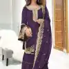 NSR 797 Purple Color Faux Georgette Embroidery Work Salwar Suit Casual, Party Festive, Events Etc. Expected Delivery 4-6 Working Days @2099/ | Jump Suits, Salwar suit, Casual Suits, Creative suits, Designer Suits, Palazzo Suits, Party Wear Suits, Patiala Suits, Straight Suits