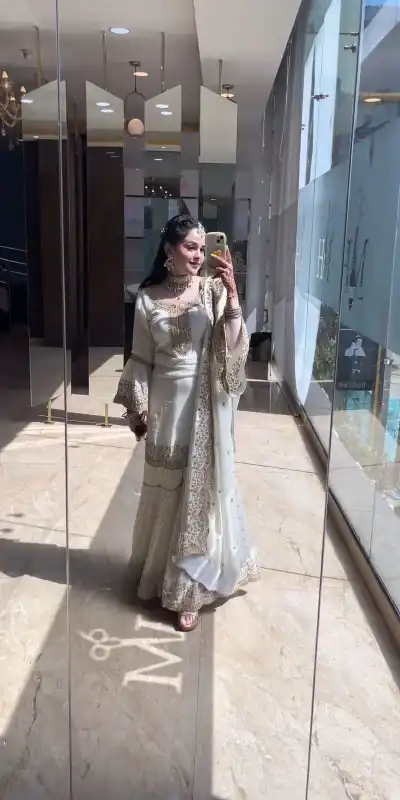 NSR 797 White Color Faux Georgette Embroidery Work Salwar Suit Casual, Party Festive, Events Etc. Expected Delivery 4-6 Working Days @2099/ | Jump Suits, Salwar suit, Casual Suits, Creative suits, Designer Suits, Palazzo Suits, Party Wear Suits, Patiala Suits, Straight Suits