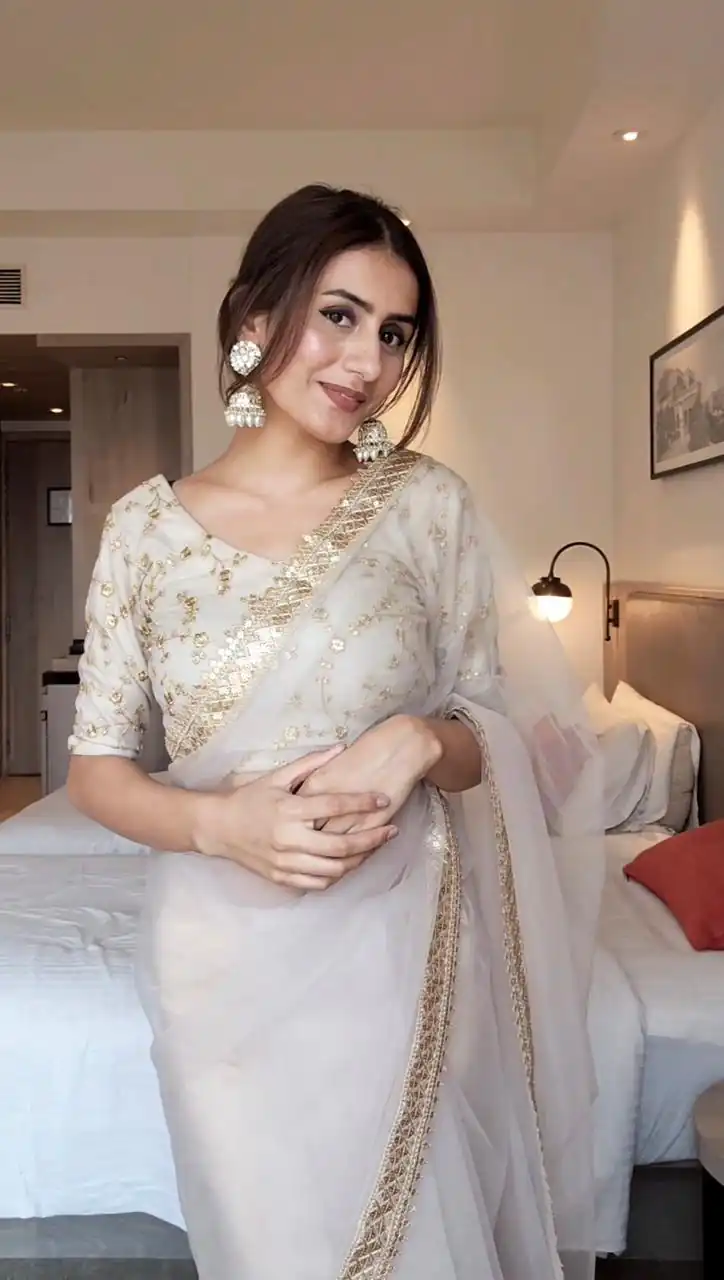 KD 468 White  Color Soft Net Thread & Sequence Work Saree Casual, Party, Wedding, Festive, Events Etc.  Expected Delivery  4-6 Working Days @1649/- Only | Designer Sarees, Sarees, Bollywood Sarees, Creative Sarees, Embroidered Sarees, Ethnic Saree, Modern Digital sarees, Party Wear Sarees