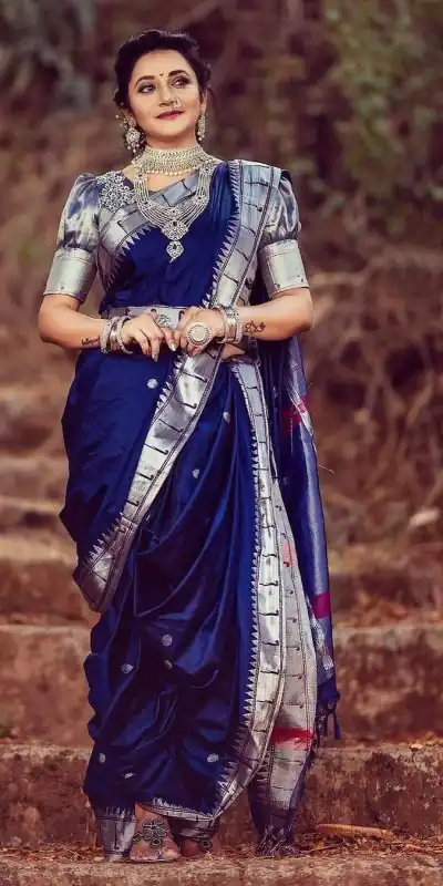 SC Paithani silk Blue Color Soft Lichi Silk Silver Zari Design Saree , Party Wear, Events, Festivals Expected Delivery 4-6 Working Days 1499/- | Designer Sarees, Sarees, Bollywood Sarees, Creative Sarees, Embroidered Sarees, Ethnic Saree, Modern Digital sarees, Party Wear Sarees