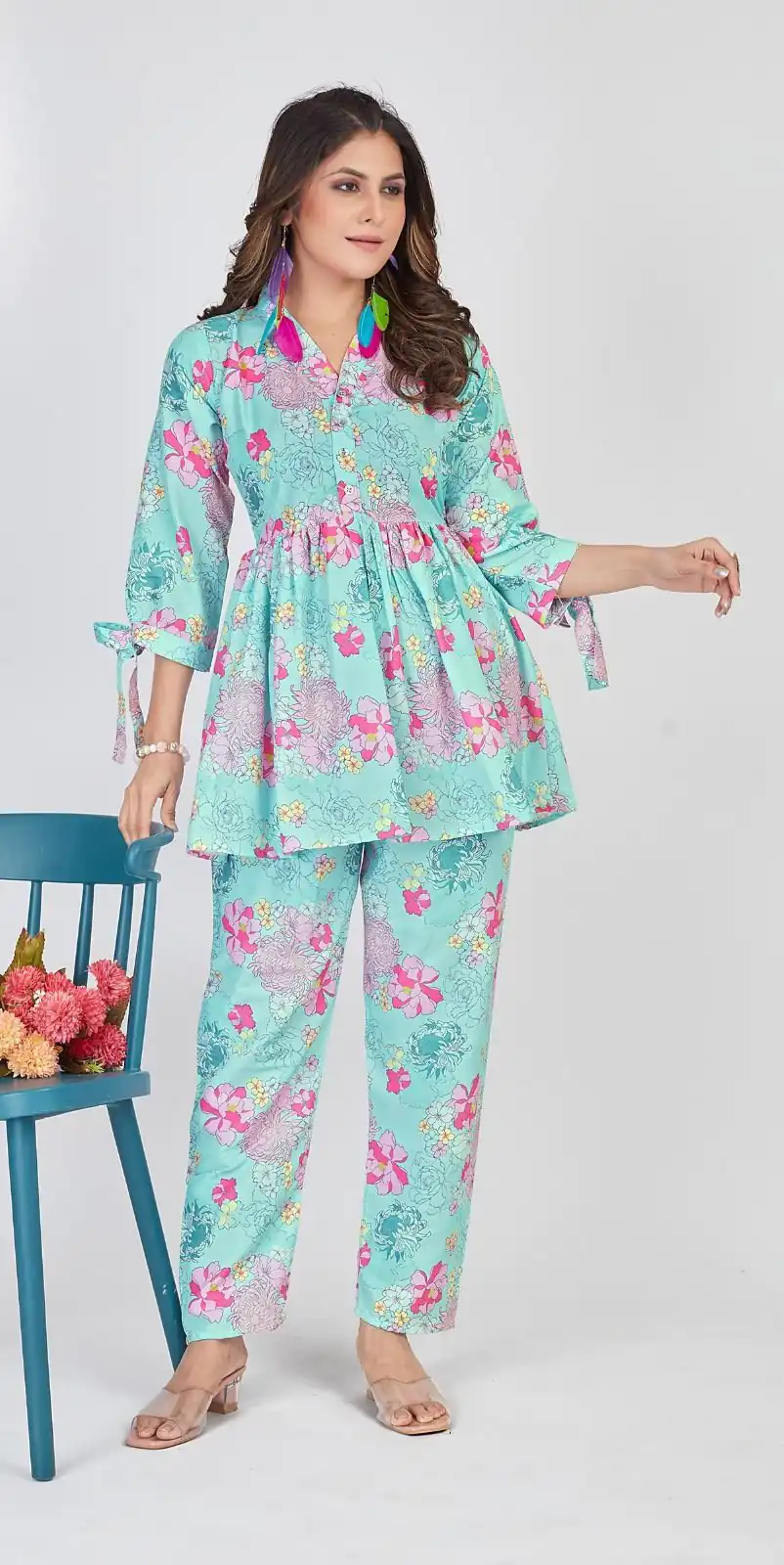 INLI 1008 Blue Color Soft Poly Linen Print Work Kurti Casual, Wedding, Party, Festive, Events Expected Delivery 4-6 Working Days @1699 | Kurti, Bollywood Kurti, Creative Kurtis, Designer Kurti, Party Wear Kurti, Selfie Kurti