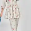 INLI 1006 White Color Soft Poly Linen Print Work Kurti Casual, Wedding, Party, Festive, Events Expected Delivery 4-6 Working Days @1699 | Kurti, Bollywood Kurti, Creative Kurtis, Designer Kurti, Party Wear Kurti, Selfie Kurti