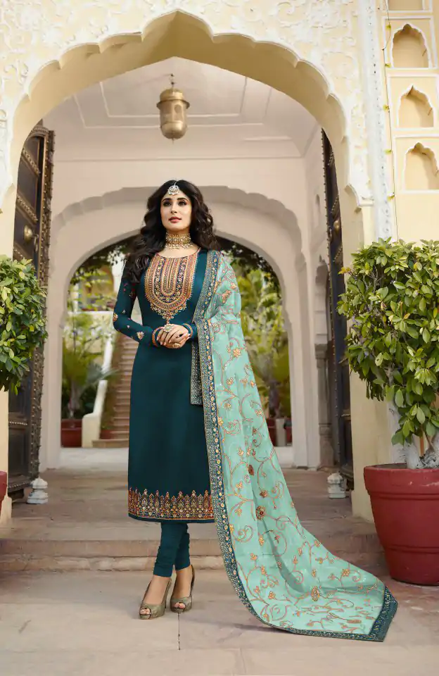 DS 22421 Blue color Georgette Embroidered Sequence Salwar Suit Casual, Wedding, Party, Festive, Events . Expected Delivery  4-6 Working Days @2349/- | Casual Suits, Creative suits, Designer Suits, Palazzo Suits, Party Wear Suits, Patiala Suits, Straight Suits