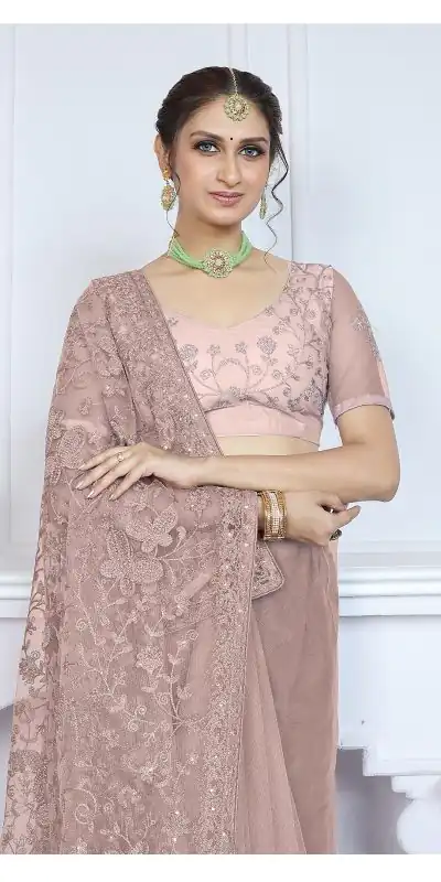 BT RIDDHI Brown Color Butterfly Net Embroidery Sequence Saree Casual, Party Wear, Traditional Wear, Wedding Wear, Events Etc.@2149/- | Designer Sarees, Sarees, Bollywood Sarees, Creative Sarees, Ethnic Saree, Modern Digital sarees, Party Wear Sarees