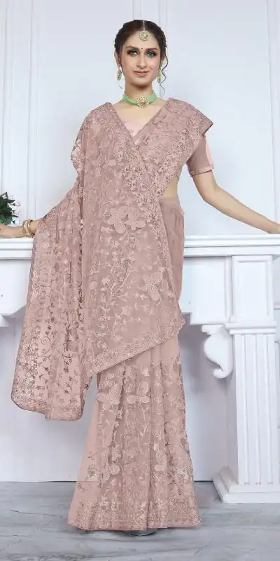 BT RIDDHI Brown Color Butterfly Net Embroidery Sequence Saree Casual, Party Wear, Traditional Wear, Wedding Wear, Events Etc.@2149/- | Designer Sarees, Sarees, Bollywood Sarees, Creative Sarees, Ethnic Saree, Modern Digital sarees, Party Wear Sarees