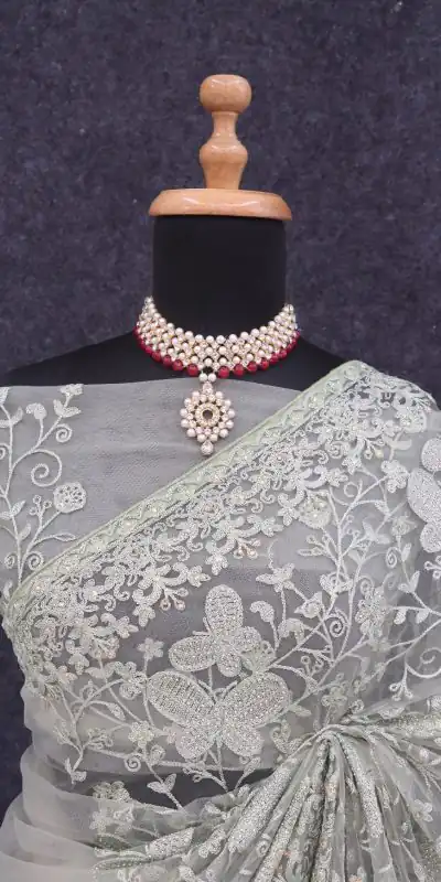 BT RIDDHI Green Color Butterfly Net Embroidery Sequence Saree Casual, Party Wear, Traditional Wear, Wedding Wear, Events Etc.@2149/- | Designer Sarees, Sarees, Bollywood Sarees, Creative Sarees, Ethnic Saree, Modern Digital sarees, Party Wear Sarees