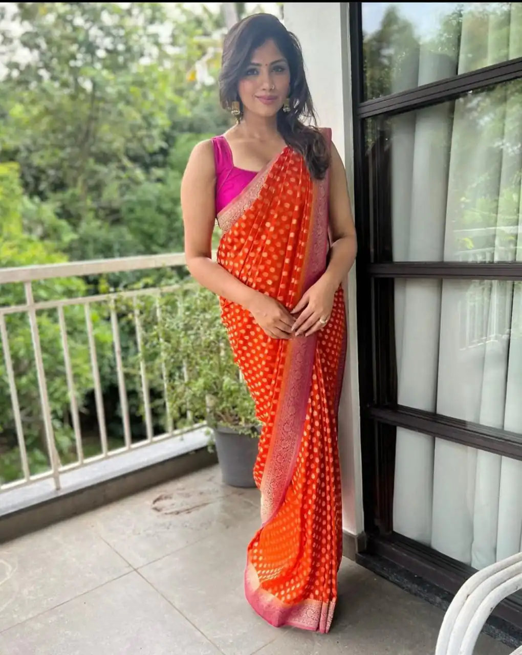 SC Orange butti Color Soft Silk Golden Zari Design Work Saree , Party Wear, Events, Festivals Expected Delivery 4-6 Working Days 1499/- | Designer Sarees, Sarees, Bollywood Sarees, Creative Sarees, Embroidered Sarees, Ethnic Saree, Modern Digital sarees, Party Wear Sarees