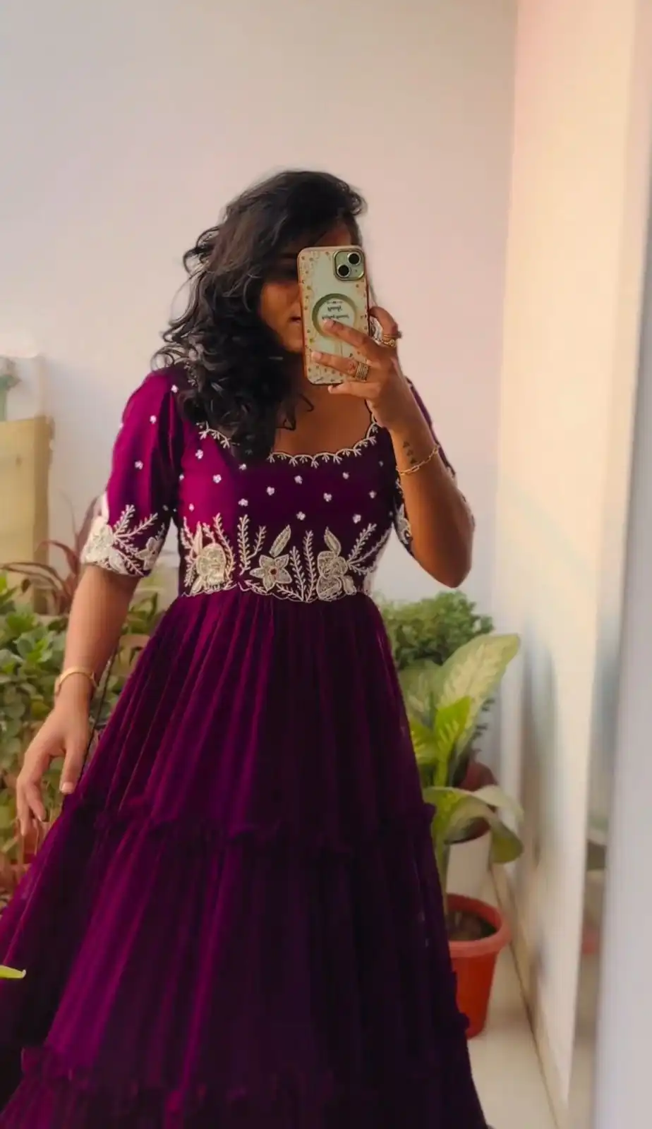 PC 378 Purple Color Fox Georgette Embroidery Thread Gown Casual, Party Wear, Events, Festivals Wear Etc. Expected Delivery 4-6 Working Days @1849/- | Gowns, Bollywood Gowns, Creative Gowns, Designer Gowns, Embroidered Gowns, Party Wear Gowns