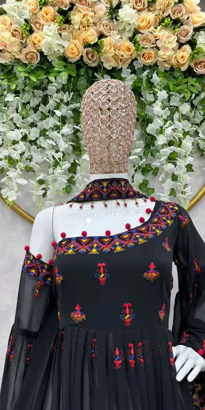 RTC 5576 Black Color Foix Georgette Thread Sequence Work Salwar Suit Wedding, Party, Festive, Events Etc. Expected Delivery 4-6 Working Days @2099/- | Jump Suits, Salwar suit, Casual Suits, Creative suits, Designer Suits, Palazzo Suits, Party Wear Suits, Patiala Suits, Straight Suits