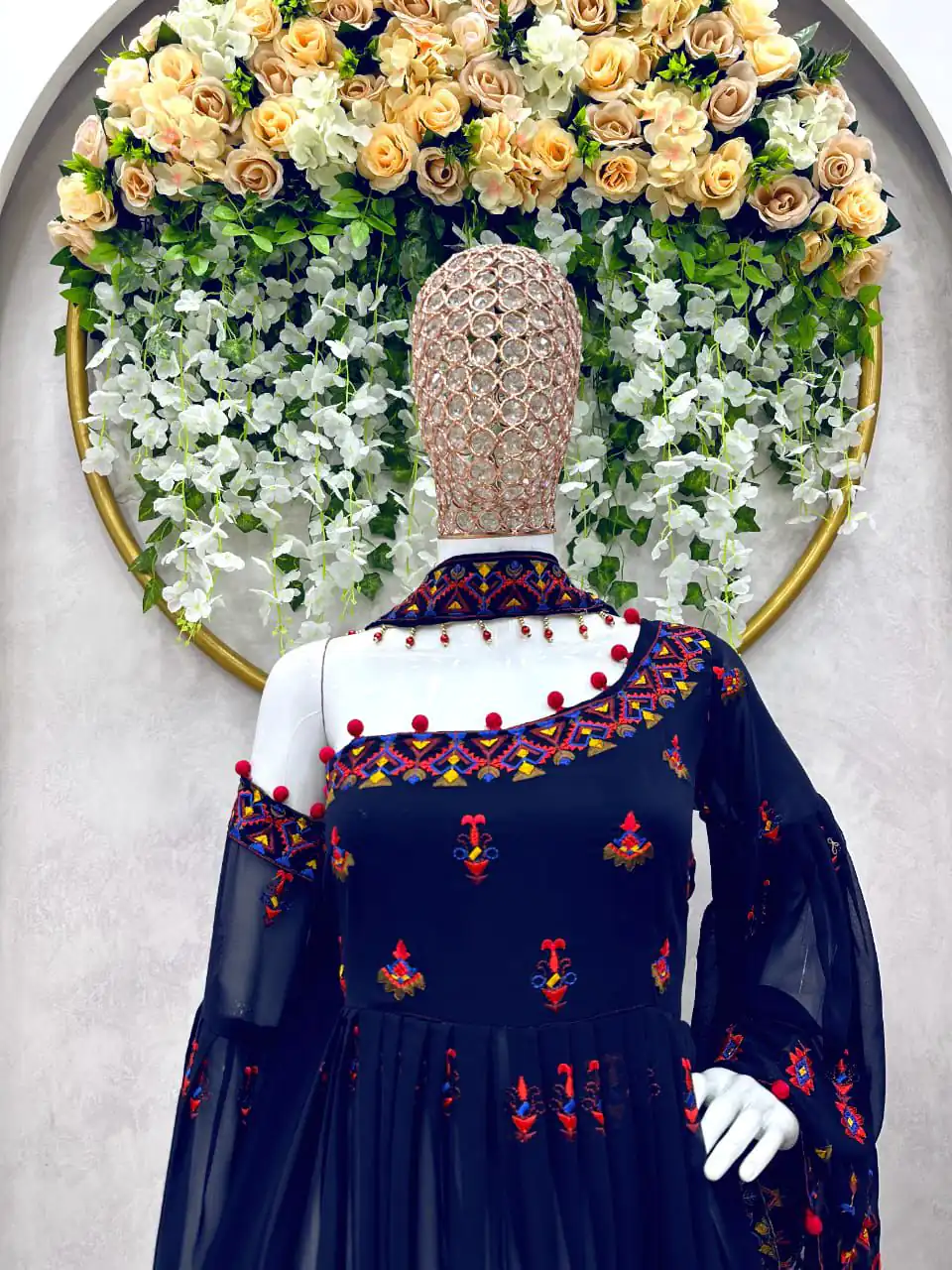 RTC 5576 Blue Color Foix Georgette Thread Sequence Work Salwar Suit Wedding, Party, Festive, Events Etc. Expected Delivery 4-6 Working Days @2099/- | Jump Suits, Salwar suit, Casual Suits, Creative suits, Designer Suits, Palazzo Suits, Party Wear Suits, Patiala Suits, Straight Suits