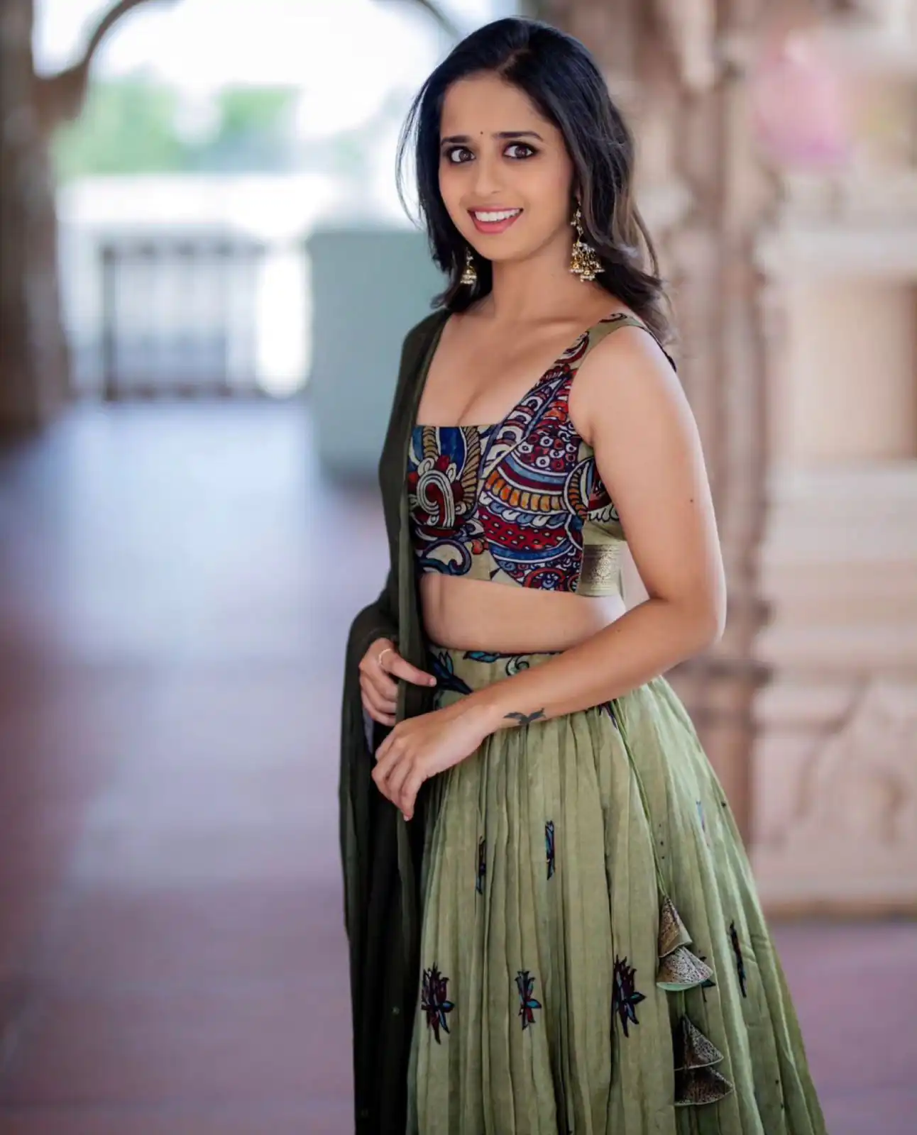 PC 291 Green Color Chant Crepe Kalamkari Printed Lehenga Choli Casual, Party Wear, Events, Festivals Wear Expected Delivery 4-6 Working Days @2049/- | Lehenga, Bollywood Lehenga, Creative Lehenga, Designer Lehenga, Embroidered Lehenga, Party Wear Lehenga