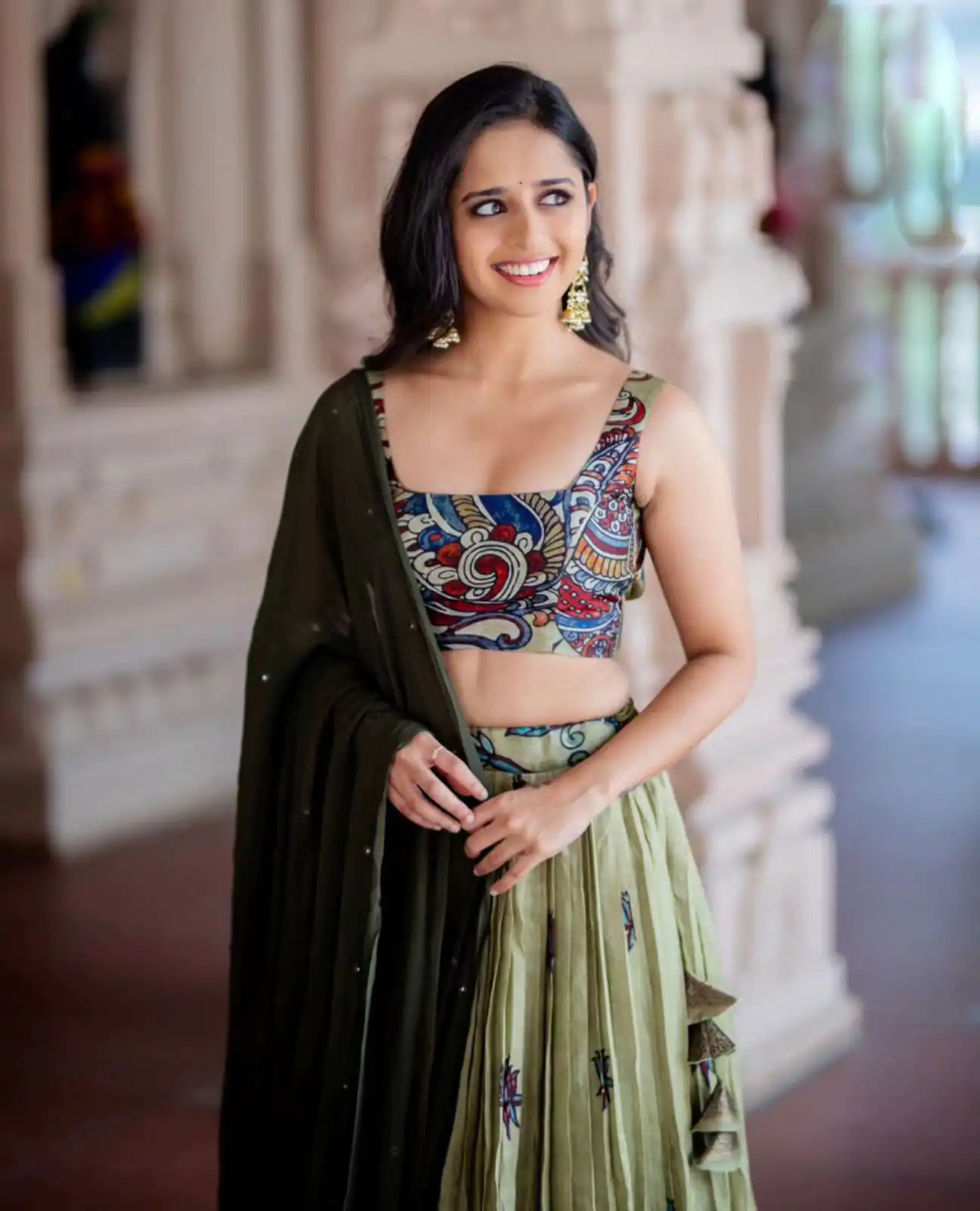 PC 291 Green Color Chant Crepe Kalamkari Printed Lehenga Choli Casual, Party Wear, Events, Festivals Wear Expected Delivery 4-6 Working Days @2049/- | Lehenga, Bollywood Lehenga, Creative Lehenga, Designer Lehenga, Embroidered Lehenga, Party Wear Lehenga