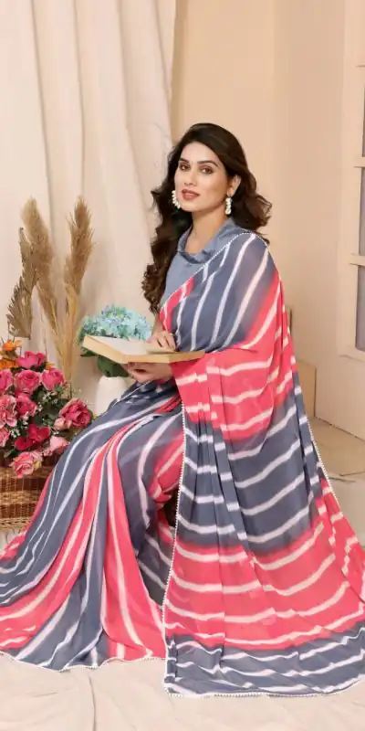    SC 269 Pink & Blue Color Pure Soft Georgette Silk Design All Over Saree , Party Wear, Events, Festivals Expected Delivery 4-6 Working Days 1599/- | Designer Sarees, Sarees, Bollywood Sarees, Creative Sarees, Embroidered Sarees, Ethnic Saree, Modern Digital sarees, Party Wear Sarees