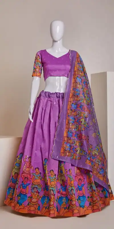 RC 252 Purple Color Silk Embroidery Sequins Amazing Print Lehenga Choli Casual, Party Wedding, Festive, Events Etc. Delivery  4-6 Working Days 1999/- | Lehenga, Bollywood Lehenga, Creative Lehenga, Designer Lehenga, Embroidered Lehenga, Party Wear Lehenga