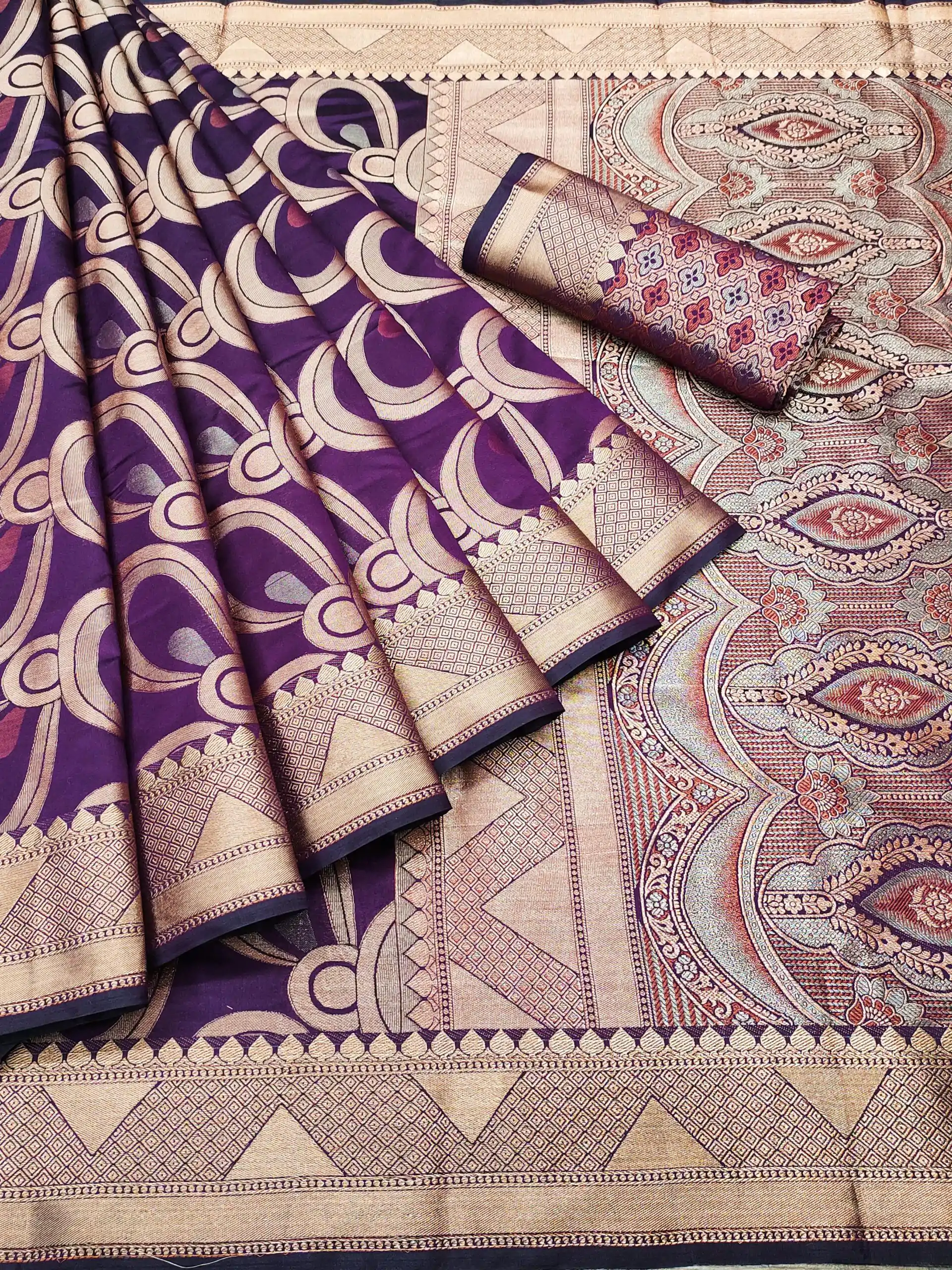 MB 3278 Purple Color Soft Lichi Silk Beautiful Cooper Zari Saree Casual, Wedding, Party, Festival, Events, Etc. Expected Delivery 4-6 Working Days @1699/- | Designer Sarees, Sarees, Bollywood Sarees, Creative Sarees, Embroidered Sarees, Ethnic Saree, Modern Digital sarees, Party Wear Sarees