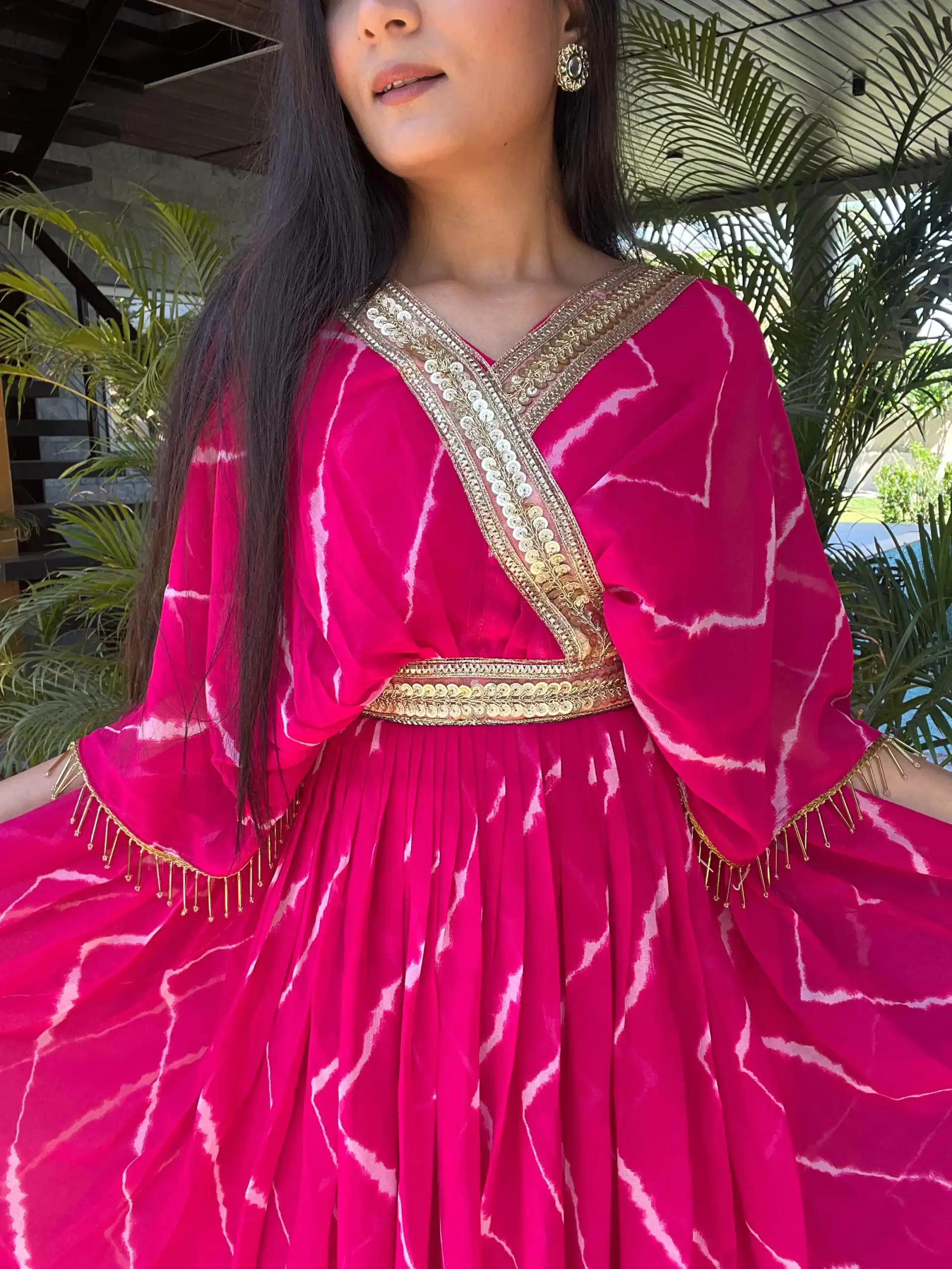   Ram 006 Rani Color Fox Georgette Embroidery Lace Work Gown Casual, Wedding, Party, Festive, Events Etc. Expected Delivery 4-6 Working Days @1949/- | Gowns, Bollywood Gowns, Creative Gowns, Designer Gowns, Embroidered Gowns, Party Wear Gowns