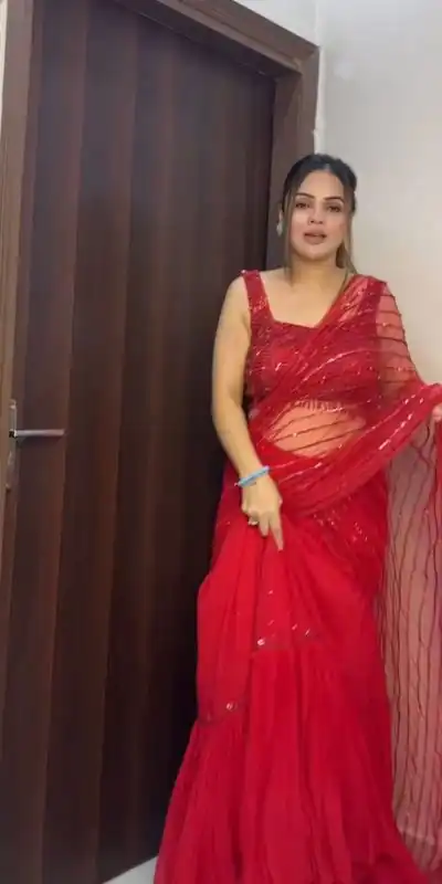 RTC 6470 Red Color Foix Butterfly Net Thread Sequence Lehenga Saree Wedding, Party, Festive, Events Etc.   Expected Delivery 4-6 Working Days @2049/- | Lehenga, Bollywood Lehenga, Creative Lehenga, Designer Lehenga, Embroidered Lehenga, Party Wear Lehenga