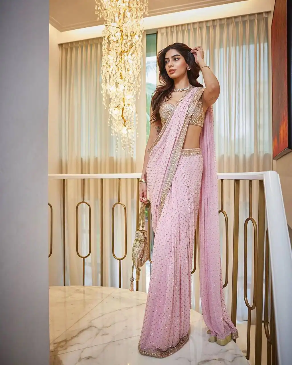 ST 457 Baby Pink Color Georgette Sequins Embroidery Saree Casual, Wedding, Party, Festive, Events Etc. Expected Delivery 4-6 Working Days @1949/- | Designer Sarees, Sarees, Bollywood Sarees, Creative Sarees, Embroidered Sarees, Ethnic Saree, Modern Digital sarees, Party Wear Sarees
