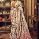 DDF 502 Cream Color Kashmiri Running Thread Zari Work Saree Casual, Party Wear, Events, Festivals Etc. Expected Delivery 4-6 Working Days 2399/- | Designer Sarees, Sarees, Bollywood Sarees, Creative Sarees, Embroidered Sarees, Ethnic Saree, Modern Digital sarees, Party Wear Sarees