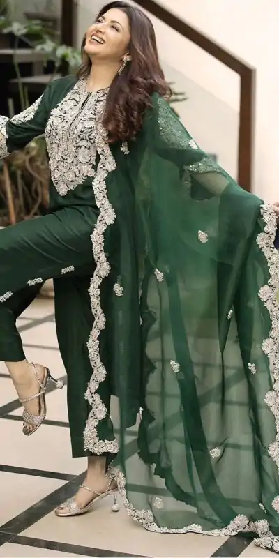 RTC 5709 Green Color Maslin Thread Sequence Work Salwar Suit Casual, Wedding, Party, Festive, Events. Expected Delivery 4-6 Working Days @2049/- | Salwar suit, Casual Suits, Creative suits, Designer Suits, Palazzo Suits, Party Wear Suits, Patiala Suits, Straight Suits