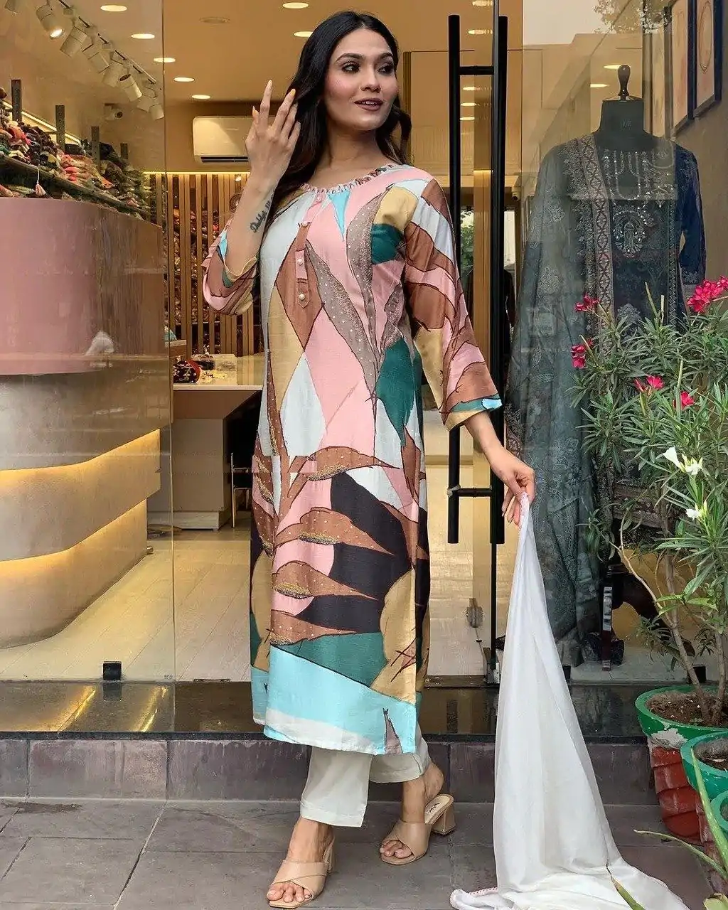 DC G25 Malty Color Muslin Embroidery Chain Works Salwar Suit Casual, Wedding, Party, Festive, Events Etc. Expected Delivery 4-6 Working Days @1749/- | Salwar suit, Casual Suits, Creative suits, Designer Suits, Palazzo Suits, Party Wear Suits, Patiala Suits, Straight Suits