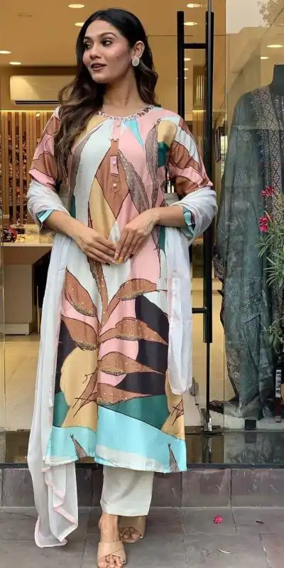 DC G25 Malty Color Muslin Embroidery Chain Works Salwar Suit Casual, Wedding, Party, Festive, Events Etc. Expected Delivery 4-6 Working Days @1749/- | Salwar suit, Casual Suits, Creative suits, Designer Suits, Palazzo Suits, Party Wear Suits, Patiala Suits, Straight Suits