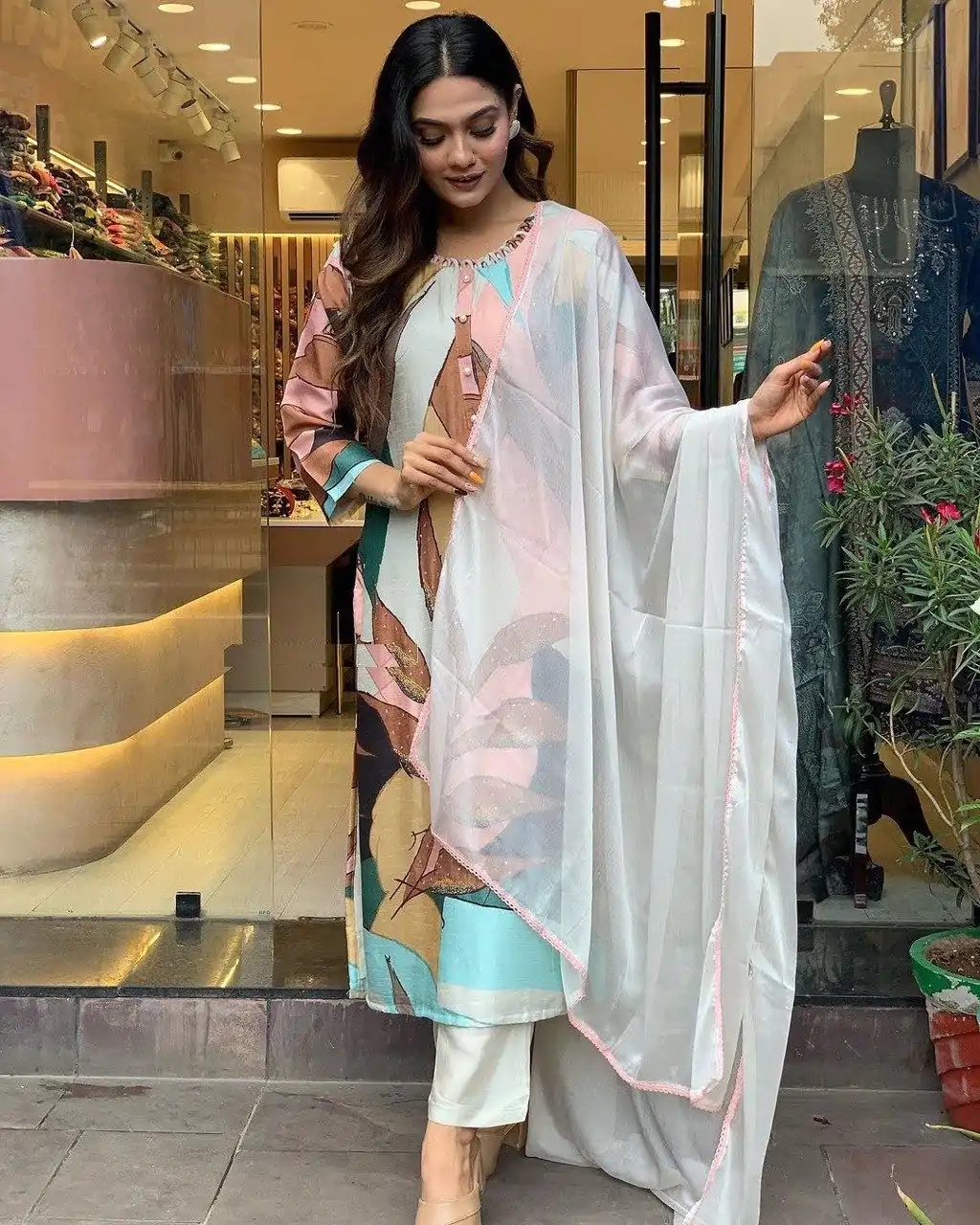 DC G25 Malty Color Muslin Embroidery Chain Works Salwar Suit Casual, Wedding, Party, Festive, Events Etc. Expected Delivery 4-6 Working Days @1749/- | Salwar suit, Casual Suits, Creative suits, Designer Suits, Palazzo Suits, Party Wear Suits, Patiala Suits, Straight Suits