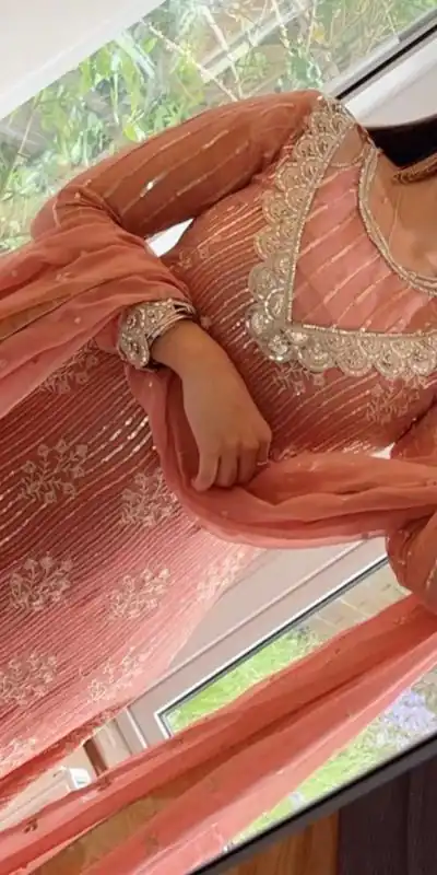 RTC 5698 Peach Color Georgette Thread And Sequence Salwar Suit Casual, Wedding, Festive, Events Etc. Expected Delivery 4-6 Working Days @2199/- | Jump Suits, Salwar suit, Casual Suits, Creative suits, Designer Suits, Palazzo Suits, Party Wear Suits, Patiala Suits, Straight Suits