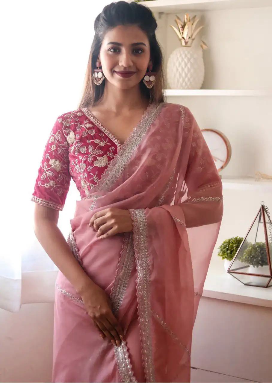  AC CADBURY Violet Color Pure Soft Organza Zari Sequence Saree Casual, Wedding, Festive, Events Expected Delivery 4-6 Working Days @1949/- | Designer Sarees, Sarees, Bollywood Sarees, Creative Sarees, Embroidered Sarees, Ethnic Saree, Modern Digital sarees, Party Wear Sarees