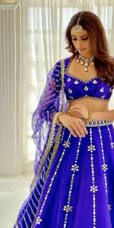 RC 213 Royal Blue Color Silk Embroidery Sequins Amazing Print Lehenga Choli Casual, Party Wedding, Festive, Events Etc. Delivery 4-6 Working Days 2499/- | Lehenga, Bollywood Lehenga, Creative Lehenga, Designer Lehenga, Embroidered Lehenga, Party Wear Lehenga