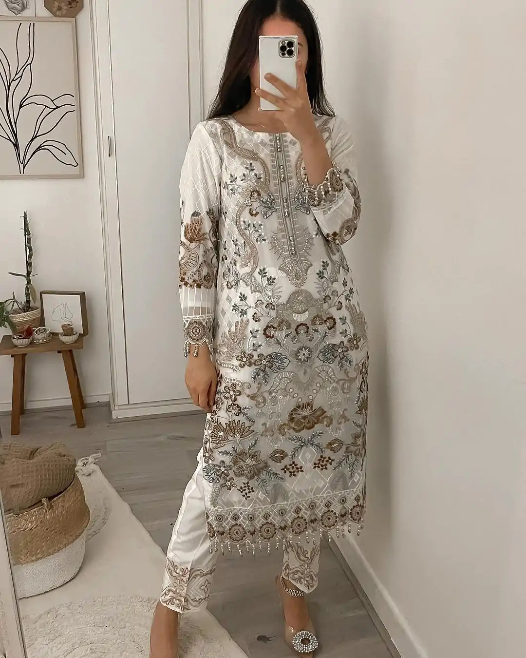 MF 423 White Color Faux Georgette Embroidery Sequence Salwar Suit  Wedding, Party, Festive, Events Etc. Expected 4-6 Working Days @2449/- | Salwar suit, Casual Suits, Creative suits, Designer Suits, Palazzo Suits, Party Wear Suits, Patiala Suits, Straight Suits