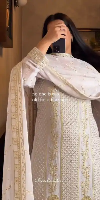 LG 1854 White color Georgette Sequence Embroidery Salwar Suit Casual, Wedding, Party, Festive, Events . Expected Delivery 4-6 Working Days @2149/- | Salwar suit, Casual Suits, Creative suits, Designer Suits, Palazzo Suits, Party Wear Suits, Patiala Suits, Straight Suits