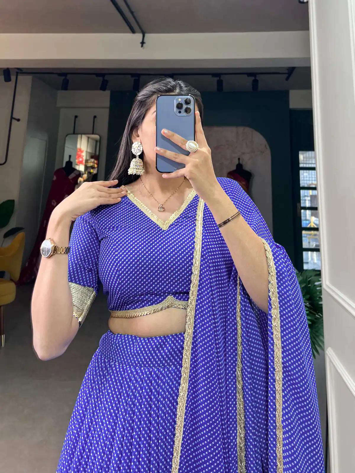 LNB 1212 Blue Color Georgette Print With Lace Border Lehenga Choli Festive Party Wedding, Events etc. Delivery 4-6 Working Days @2149/- | Lehenga, Bollywood Lehenga, Creative Lehenga, Designer Lehenga, Embroidered Lehenga, Party Wear Lehenga