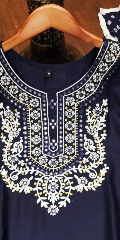 MF 462 Blue Color Heavy Rayon Kurti Wid Full Mirror Work Kurti Wedding, Party, Festive, Events Etc.   Expected Delivery 4-6 Working Days @1649/- | Kurti, Bollywood Kurti, Creative Kurtis, Designer Kurti, Party Wear Kurti, Selfie Kurti