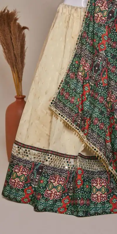 RC 267 Cream  Color  Jaccard Silk Dori Embroidery Printed Lehenga Choli Casual, Party Wedding, Festive, Events Etc. Delivery  4-6 Working Days 2299/- | Lehenga, Bollywood Lehenga, Creative Lehenga, Designer Lehenga, Embroidered Lehenga, Party Wear Lehenga