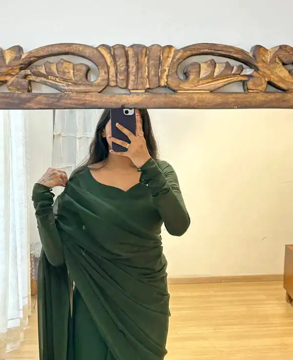   SC 271 Green Color Pure Soft Georgette Silk Design All Over Saree , Party Wear, Events, Festivals Expected Delivery 4-6 Working Days 1499/- | Designer Sarees, Sarees, Bollywood Sarees, Creative Sarees, Embroidered Sarees, Ethnic Saree, Modern Digital sarees, Party Wear Sarees