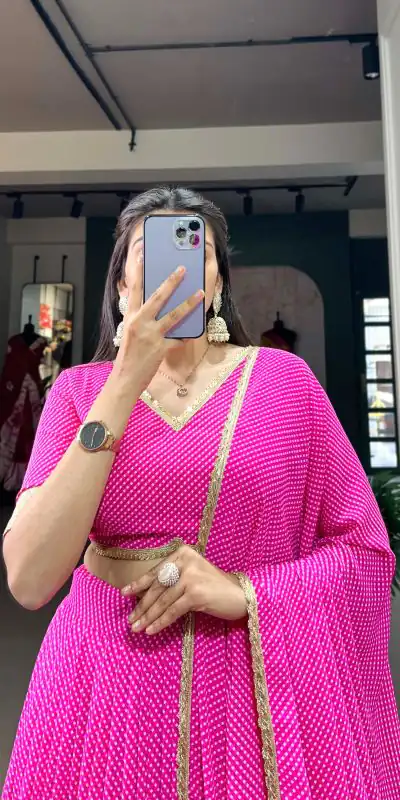 LNB 1212 Pink Color Georgette Print With Lace Border Lehenga Choli Festive Party Wedding, Events etc. Delivery 4-6 Working Days @2149/- | Lehenga, Bollywood Lehenga, Creative Lehenga, Designer Lehenga, Embroidered Lehenga, Party Wear Lehenga