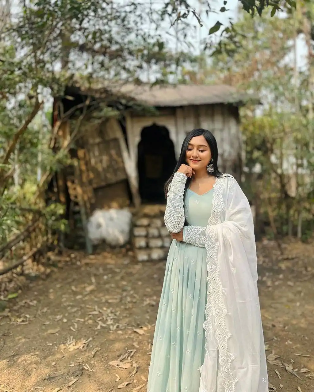   DC G47 Pista Green Color Georgette Embroidery Sequence Gown Casual, Wedding, Party, Festive, Events Etc. Expected Delivery 4-6 Working Days @2449/- | Gowns, Bollywood Gowns, Creative Gowns, Designer Gowns, Embroidered Gowns, Party Wear Gowns