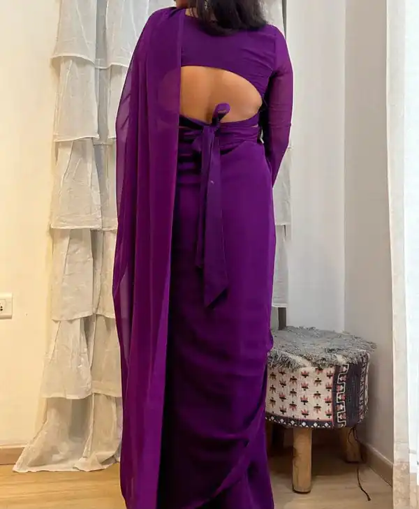   SC 271 Violet Color Pure Soft Georgette Silk Design All Over Saree , Party Wear, Events, Festivals Expected Delivery 4-6 Working Days 1499/- | Designer Sarees, Sarees, Bollywood Sarees, Creative Sarees, Embroidered Sarees, Ethnic Saree, Modern Digital sarees, Party Wear Sarees