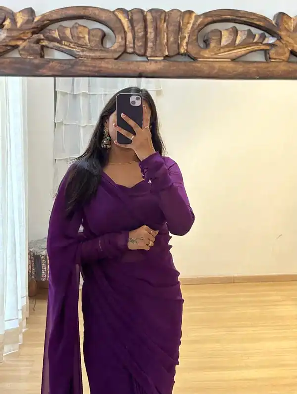   SC 271 Violet Color Pure Soft Georgette Silk Design All Over Saree , Party Wear, Events, Festivals Expected Delivery 4-6 Working Days 1499/- | Designer Sarees, Sarees, Bollywood Sarees, Creative Sarees, Embroidered Sarees, Ethnic Saree, Modern Digital sarees, Party Wear Sarees
