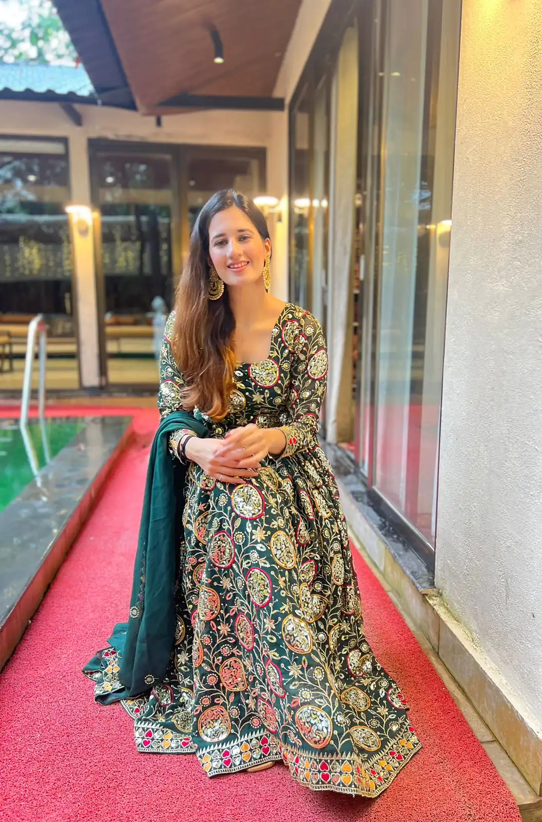 NF 1178 Green color Faux Georgette Embroidery Sequence Work Salwar Suit Casual, Wedding, Party, Festive, Events . Expected Delivery  4-6 Working Days @2349 | Jump Suits, Salwar suit, Casual Suits, Creative suits, Designer Suits, Palazzo Suits, Party Wear Suits, Patiala Suits, Straight Suits