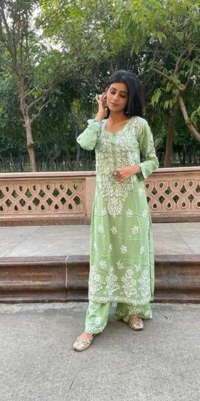 RTC 5650 Green Color Rayon Chine Stitched Work Salwar Suit Casual, Wedding, Festive, Events Etc. Expected Delivery 4-6 Working Days @1599/- | Jump Suits, Salwar suit, Casual Suits, Creative suits, Designer Suits, Palazzo Suits, Party Wear Suits, Patiala Suits, Straight Suits
