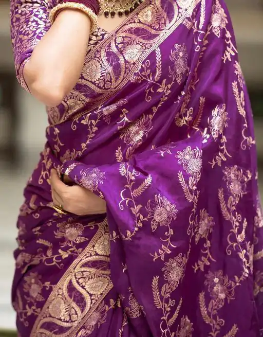 KP 5072B Purple Color Soft Lichi Silk Jacquard On All Over Saree Casual, Party Wear, Wedding, Events Etc. Expected Delivery 4-6 Working Days @1499/- | Designer Sarees, Sarees, Bollywood Sarees, Creative Sarees, Embroidered Sarees, Ethnic Saree, Modern Digital sarees, Party Wear Sarees