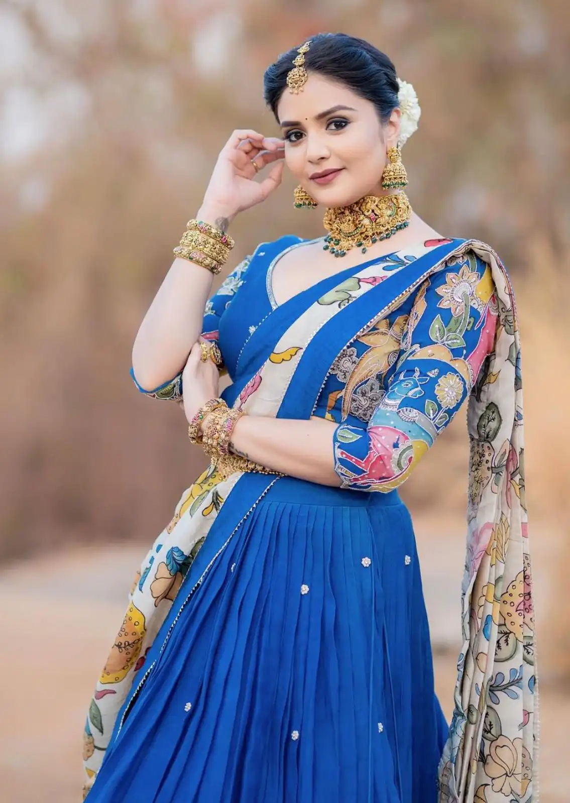PC 357 Blue Color Chant Crepe Kalamkari Printed Lehenga Choli Casual, Party Wear, Events, Festivals Wear Expected Delivery 4-6 Working Days @2099/- | Lehenga, Bollywood Lehenga, Creative Lehenga, Designer Lehenga, Embroidered Lehenga, Party Wear Lehenga