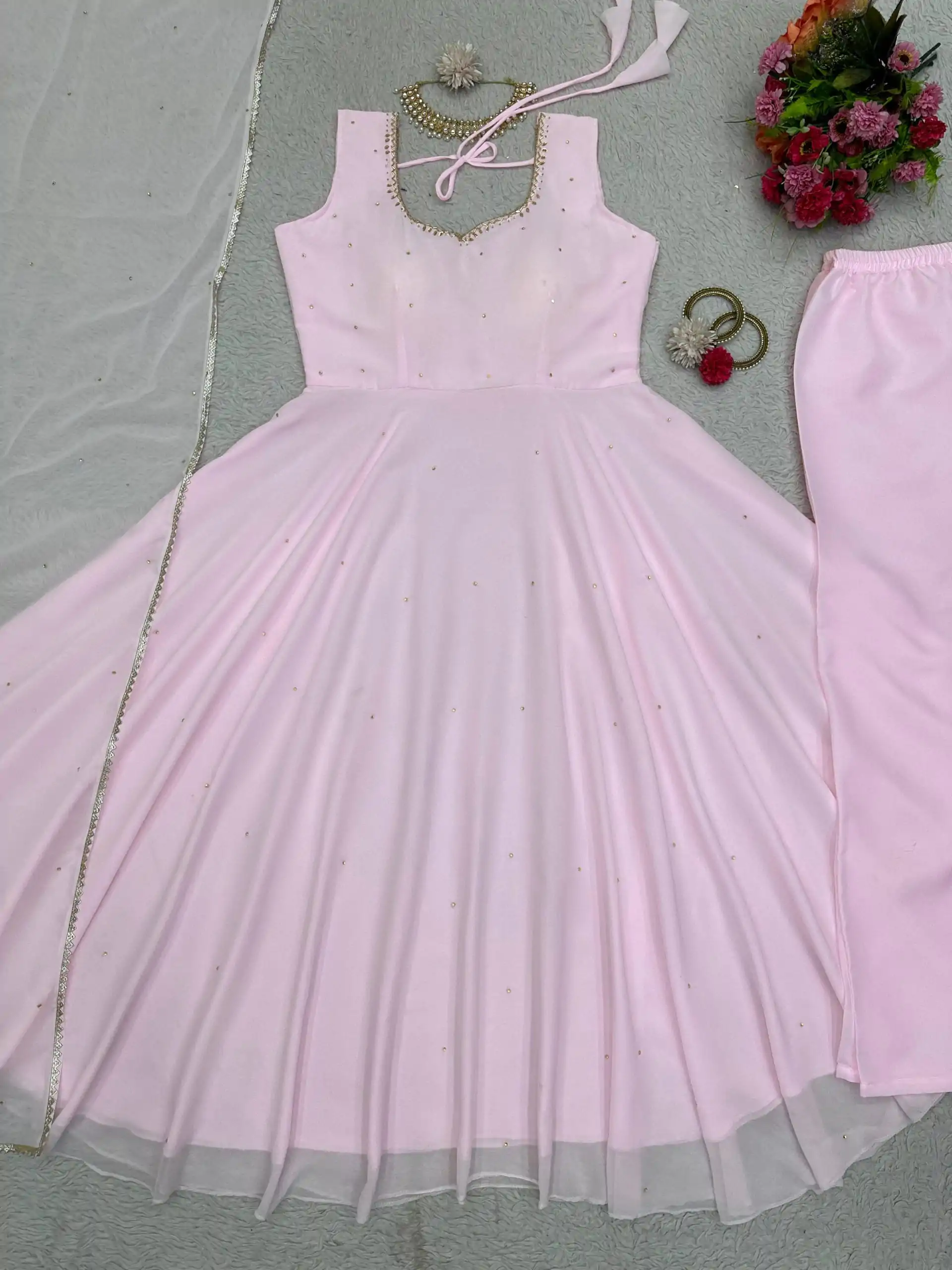 RTC 5711 Pink Color Georgette Handwork Diamond Work Salwar Suit Casual, Party Wear, Traditional Wear, Wedding Wear, Events Etc.@1999/- | Salwar suit, Casual Suits, Creative suits, Designer Suits, Palazzo Suits, Party Wear Suits, Patiala Suits, Straight Suits