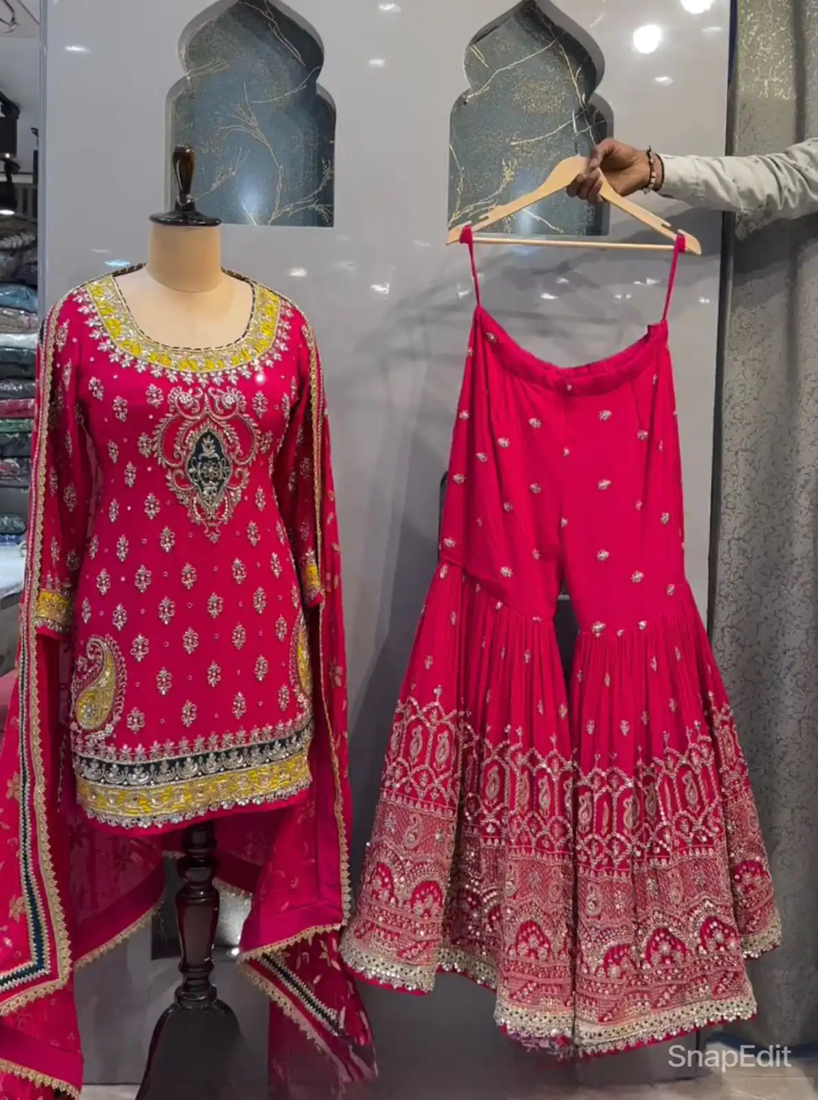 MF 419 Pink Color Georgette Multi Needle Embroidery Salwar Suit  Wedding, Party, Festive, Events Etc. Expected 4-6 Working Days @2249/- | Salwar suit, Casual Suits, Creative suits, Designer Suits, Palazzo Suits, Party Wear Suits, Patiala Suits, Straight Suits